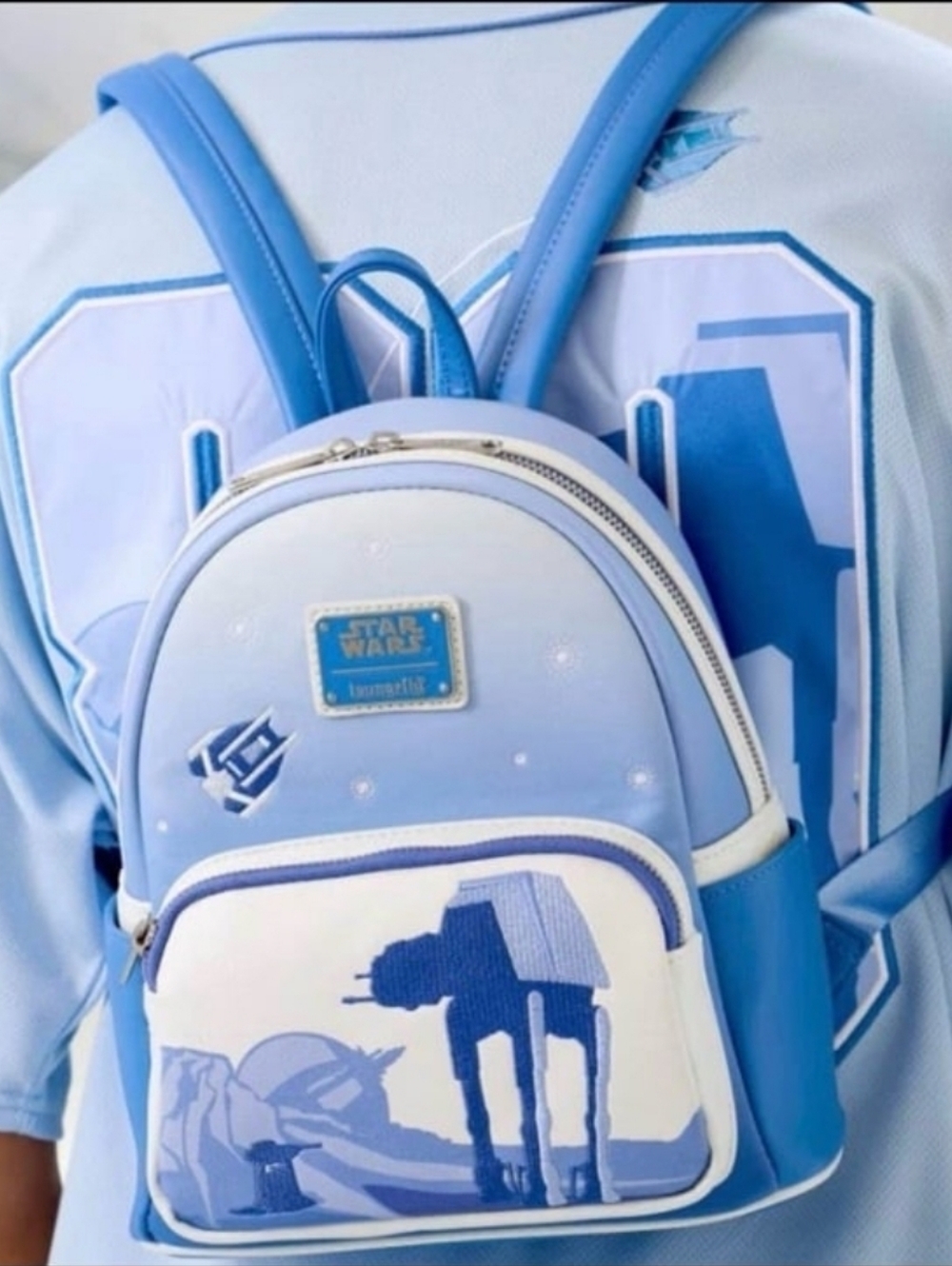 DisneyParks Loungefly Star Wars Hoth Echo Base AT-AT Mini Backpack NWT - Picture 3 of 7